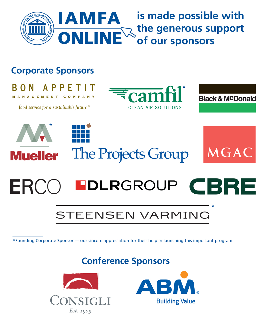 IAMFA Online Sponsors